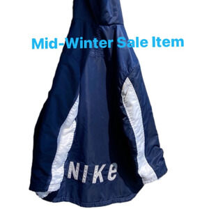 NIKE Winter Jacket. Hooded, In Pristine Condition. Longer Rail To Keep Snow Out.